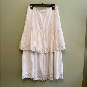 Loeffler Randall Cotton Maxi Skirt